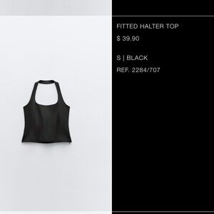 Black Zara Halter